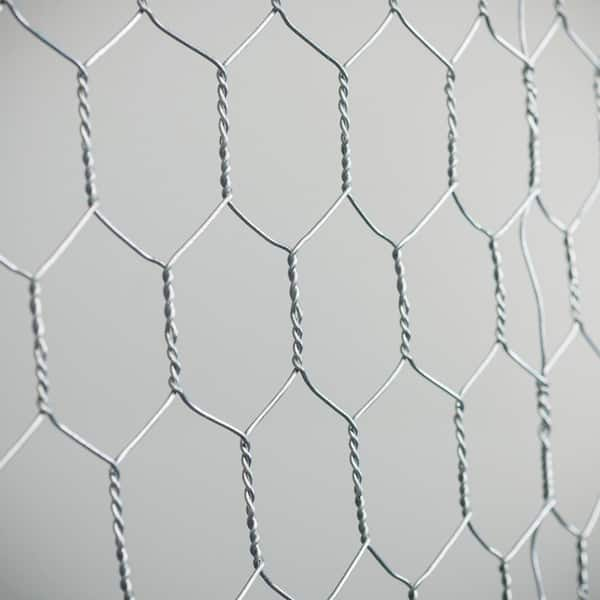 GARDEN CRAFT 150-ft x 3-ft Gray Steel Chicken Wire Rolled Fencing with Mesh  Size 1-in in the Rolled Fencing department at