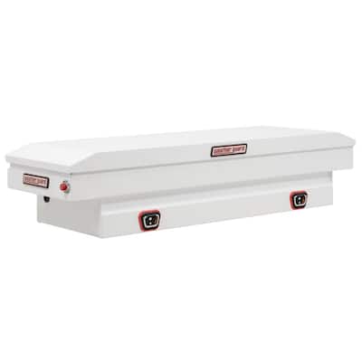 62.5 in. White Steel Compact Truck Tool Box