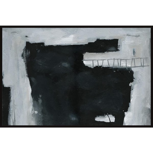 Unbranded "Bamboo Bridge" by Parvez Taj Floater Framed Canvas Abstract Art Print 16 in. x 24 in.