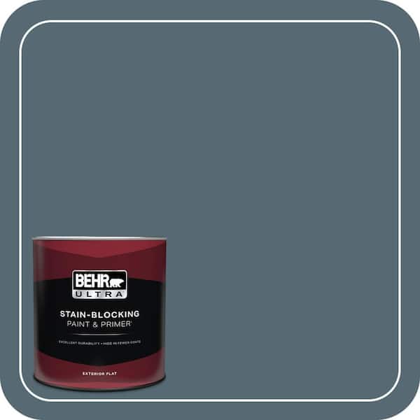 BEHR ULTRA 1 qt. #540F-6 Distance Flat Exterior Paint & Primer