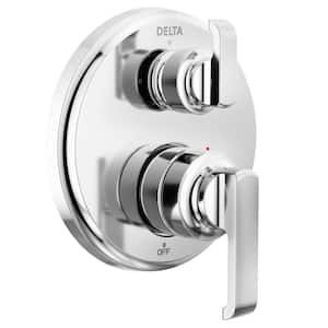 Tetra 2-Handle Wall-Mount Valve Trim Kit 3-Setting Int. Div. in Lumicoat Chrome (Valve Not Included)