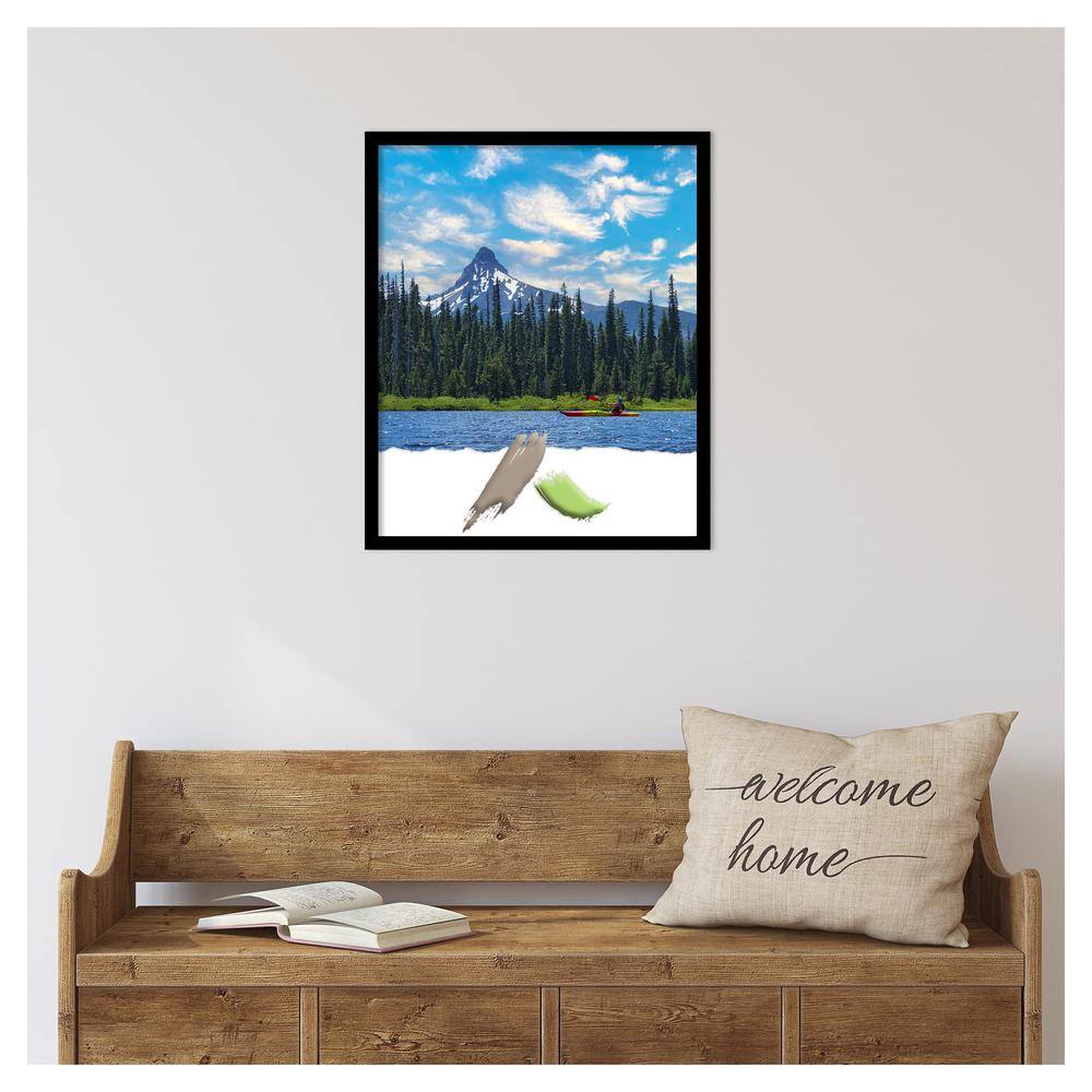 Black Matte Wood Deep Picture Frame 18 x 22 Inches