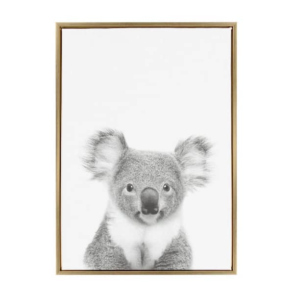 Kate and Laurel Sylvie "Koala II" by Tai Prints Framed Canvas Wall Art