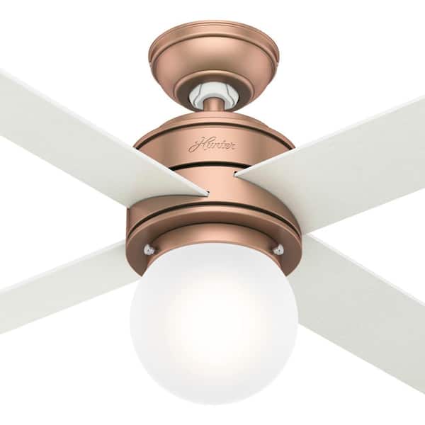Led Indoor Satin Copper Ceiling Fan, Hunter Ceiling Fan Light Keeps Blinking