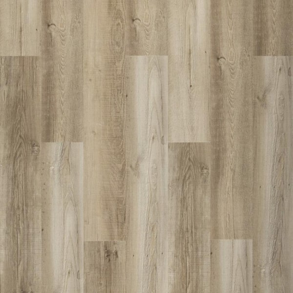 Proteco Yellow Stone Pine 20 MIL x 7.1 in. W x 48 in. L Click Lock Waterproof Luxury Vinyl Plank Flooring (23.6 sqft/case)