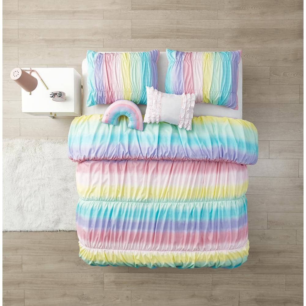 Full Pink Ombre Microfiber Kids Bedding Set