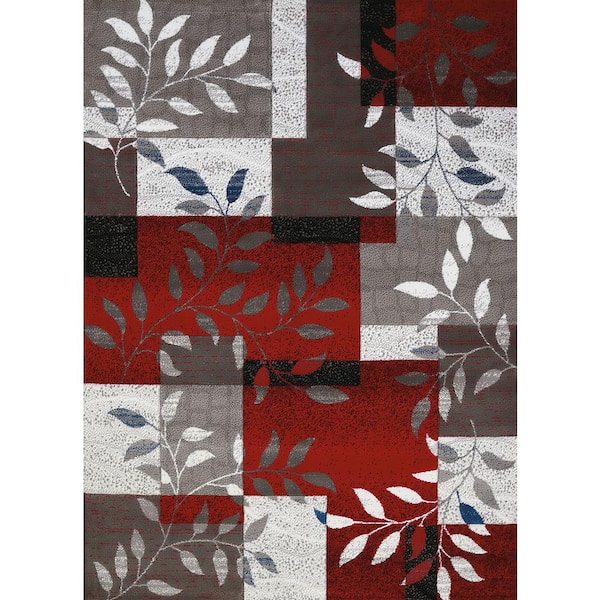 United Weavers Studio Sapphire Scarlet 8 ft. x 11 ft. Oversize Area Rug
