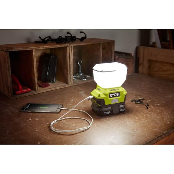 RYOBI ONE 18V Lithium Ion Cordless EVERCHARGE LED Area Light with