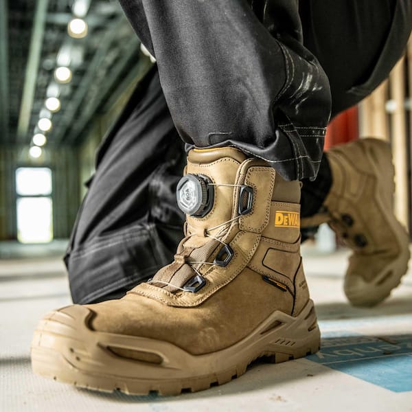 DEWALT Men's Apex BOA Composite Toe Size 7 Work Boot Sand