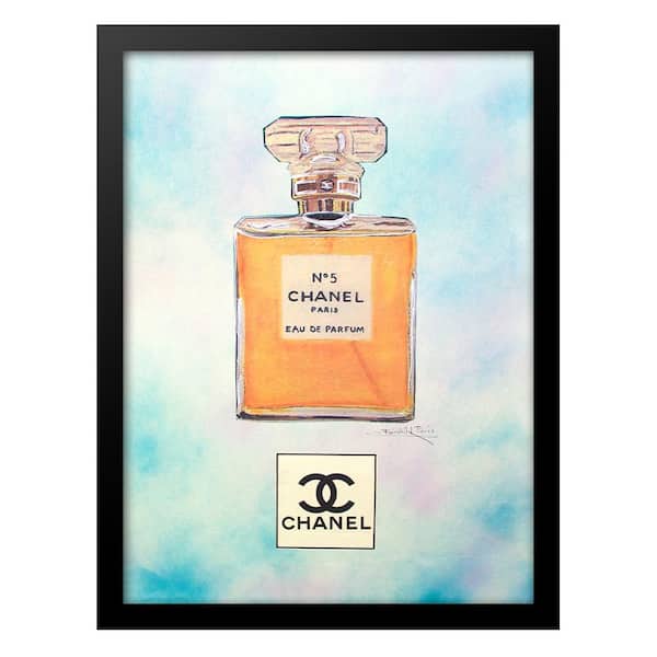 VENICE BEACH Collections Vintage Fashion Glam Perfume Bottle by Fairchild Paris 1 Piece Framed Graphic Print 18 in. x 14 in.