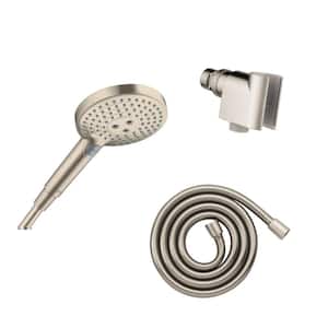Raindance Select S 120 3-Spray Patterns with 2.5 GPM 5 in. PowderRain Handheld Shower Head in Brushed Nickel