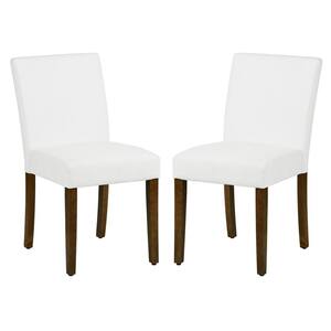 Lowe White Upholstered Dining Chairs(Set of 2)