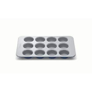 Non-Stick Ceramic Muffin Pan in Navy