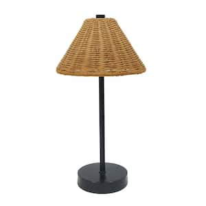 14 in. Rechargeable Led Table Lamp Black