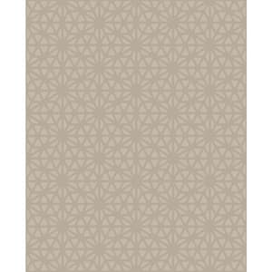 Prism Taupe Geometric Paper Strippable Wallpaper (Covers 56.4 sq. ft.)