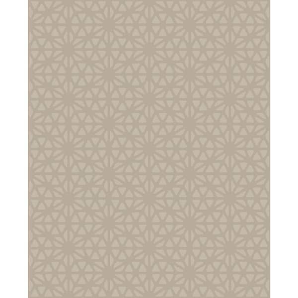 A-Street Prints Prism Taupe Geometric Paper Strippable Wallpaper (Covers 56.4 sq. ft.)