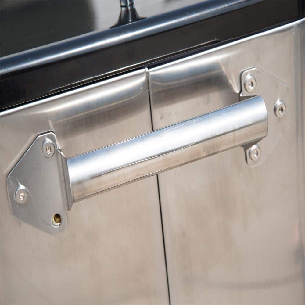 Stainless Steel Rolling Cooler Cart with Wheels and Shelf
