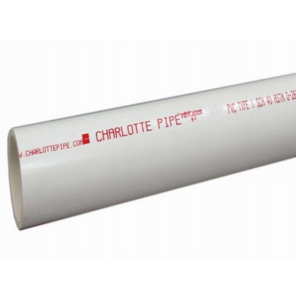 Charlotte Pipe 1 1 4 In X 10 Ft PVC DWV Sch 40 Pipe PVC071000600 