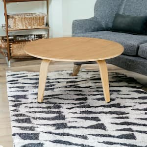 Mariana 34 in. Round Manufactured Natural Wood Coffee Table