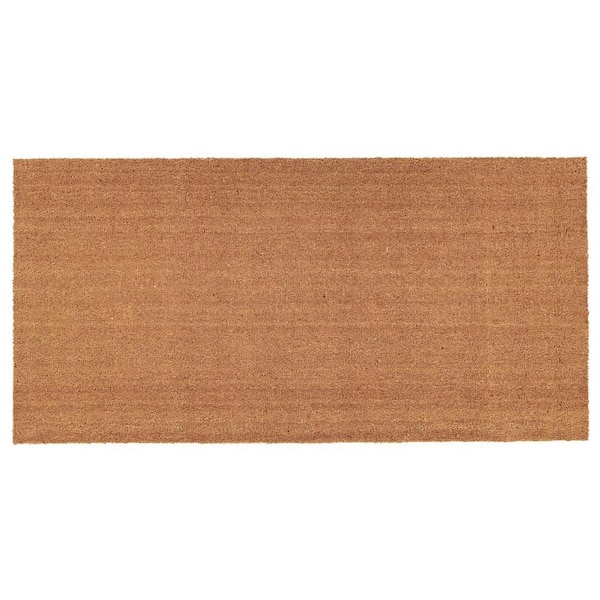 Brown 48 in. x 30 in. Coir Non-Slip Indoor/Outdoor Door Mat