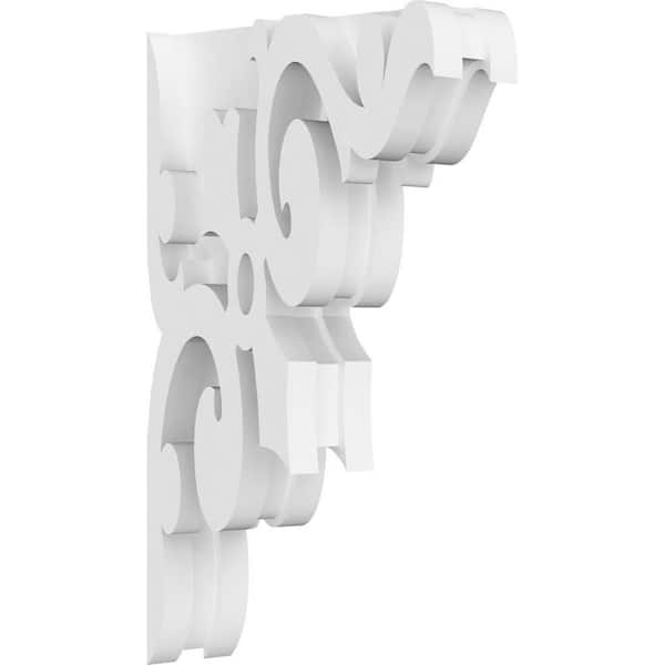 Ekena Millwork Whitman 1.5 in. W x 10 in. H x 6 in. D Signature Urethane Polyurethane Corbel