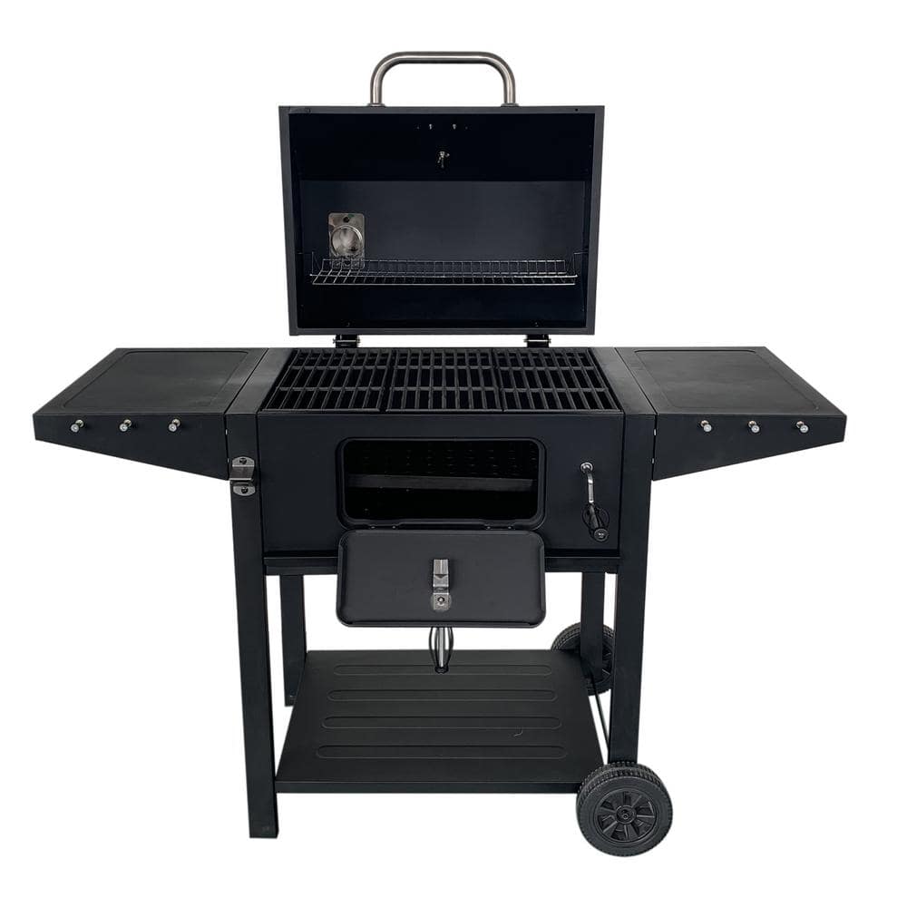 Grillfest Black 52.5'' Portable Charcoal Cart Grill