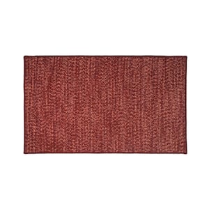 Crestwood Tweed Autumn Red 35 in. x 54 in. Polypropylene Door Mat