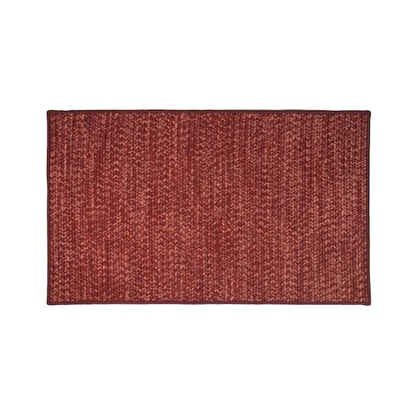 Colonial Mills Crestwood Tweed Autumn Red 35 in. x 54 in. Polypropylene Door Mat