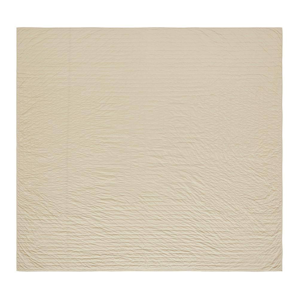 Navy Cotton Reversible King Quilt with Patchwork Design