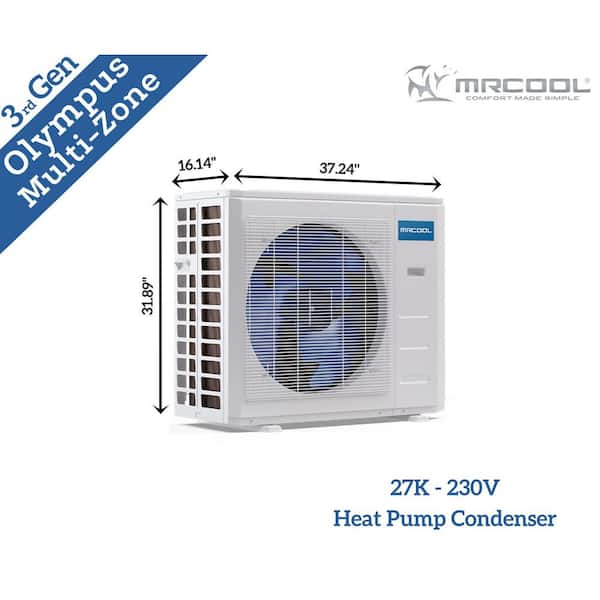 Minecolla Perfect 3-⑤ MRCOOL Olympus 36,000 BTU 3-ton 3-Zone 22.5 SEER Ductless
