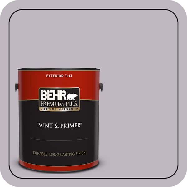 BEHR PREMIUM PLUS 1 gal. #PPU16-09 Aster Flat Exterior Paint & Primer