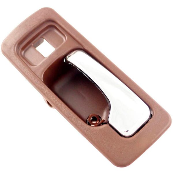 Unbranded Interior Door Handle Front Left With Lock Hole Chrome Brown 1990-1993 Honda Accord 2.2L