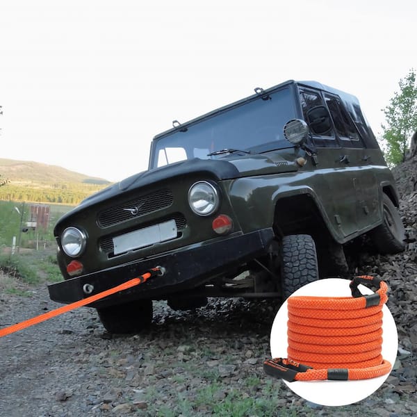 30 in. Recovery Tow Rope 38,000 lbs. Heavy-Duty Off Road Snatch Strap Extreme Duty Energy Snatch Strap for Truck ATV