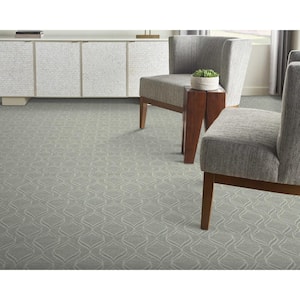 Sublittoral - Bluenile - Blue 13.2 ft. 32.44 oz. Nylon Pattern Installed Carpet
