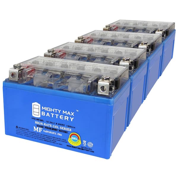 MIGHTY MAX BATTERY YTZ10SGEL - 12V 8.6AH GEL 190CCA SLA Motorcycle Battery - Pack of 4