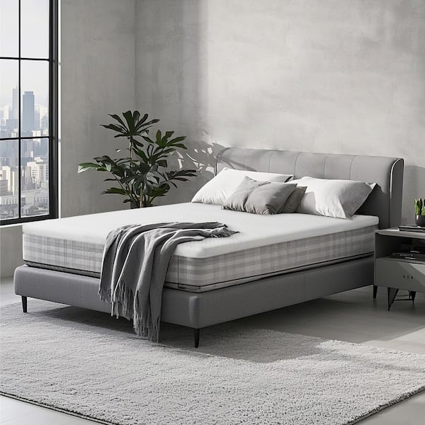 Full Medium Gel Memory Foam 2 in. Bed-in-a-Box Mattress Topper with Non-Slip Design Cover