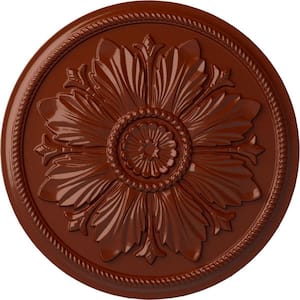 23-5/8 in. x 1-1/2 in. Kaya Urethane Ceiling Medallion (Fits Canopies upto 5-1/4 in.), Firebrick