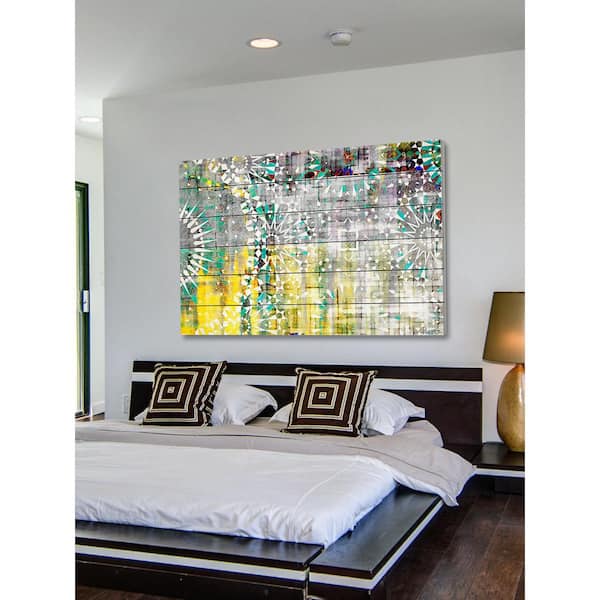 Unbranded 12 in. H x 18 in. W "Agadir" by Parvez Taj Printed White Wood Wall Art