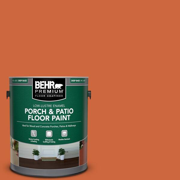 BEHR PREMIUM 1 gal. #S-H-250 Pumpkin Patch Low-Lustre Enamel Interior/Exterior Porch and Patio Floor Paint