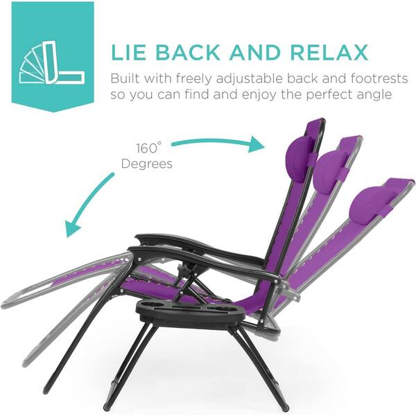 Purple outlet gravity chair