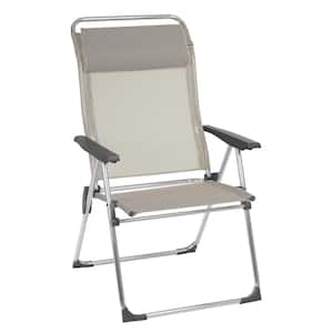 Alu Cham XL Seigle Beige Aluminum Folding Outdoor Beach Chair (2-Pack)