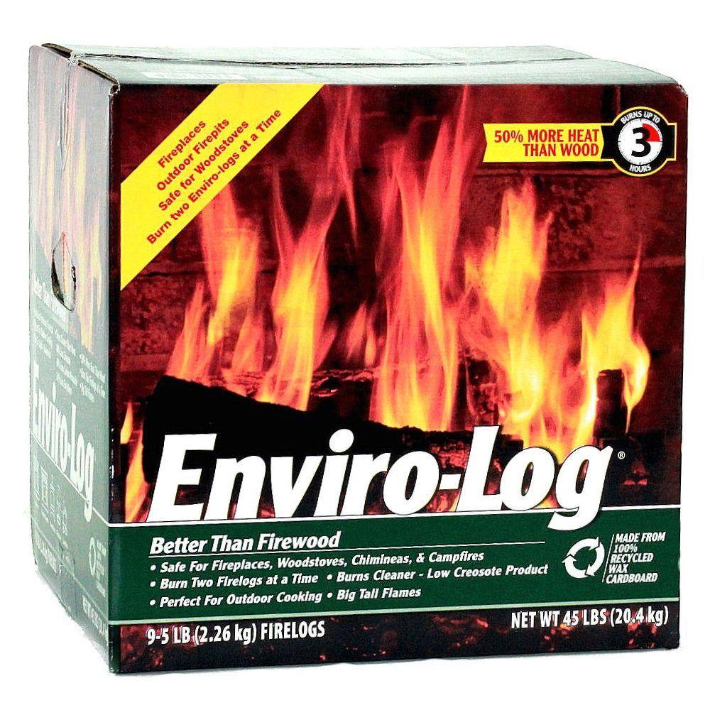 Enviro-Log 5 lb. Earth Friendly Firelogs (9 Pack) 1000579 - The Home Depot
