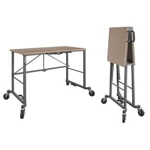 Smartfold Portable Folding Work Desk with MDF Work Top (Gray, 350 lbs.)