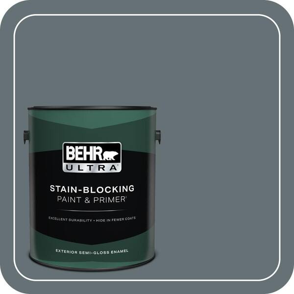BEHR ULTRA 1 gal. #740F-5 Myth Semi-Gloss Enamel Exterior Paint & Primer