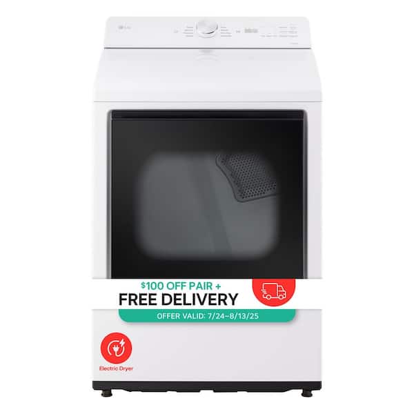 7.3 cu. ft. Vented Electric Dryer with Wi-fi and AI Sensor Dry in Alpine White