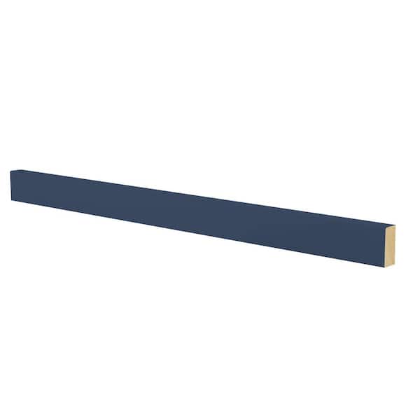 Home Decorators Collection Newport Grayson 96 in. W x 1.63 in. D x 0.75 in. H Kitchen Cabinet  Light Rail Molding in Mythic Blue