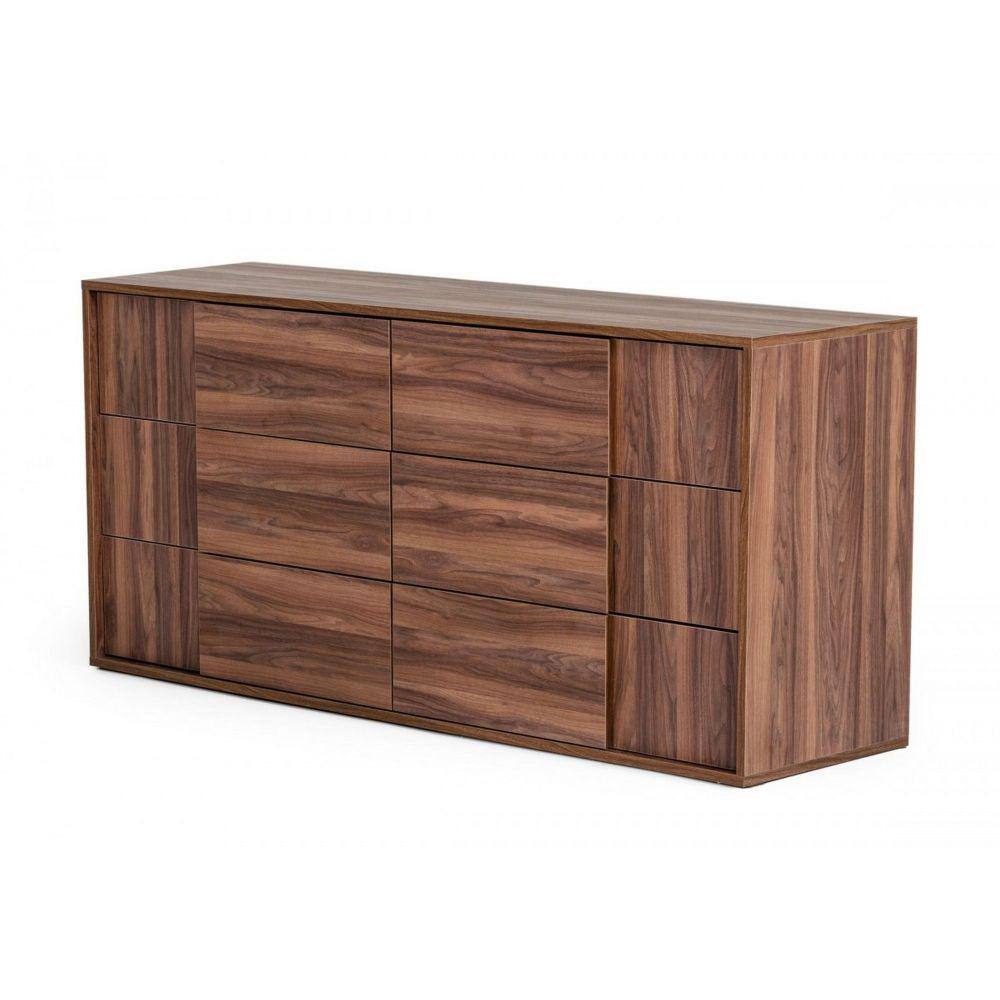 Benjara 66 in. Brown 6-Drawer Wooden Dresser Without Mirror BM232156 ...