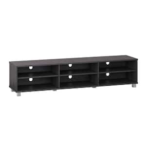 Hollywood Gray Wood Grain TV Stand for TVs up to 85 in.