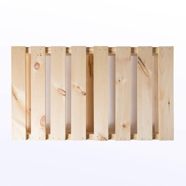 Crates & Pallet 10 in. x 10 in. x 5 in. Unfinished Wood Pine Square Shadow  Box 67333 - The Home Depot