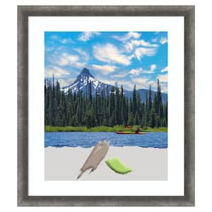 Burnished Concrete Narrow Wood Picture Frame Opening Size 20x24 in. (Matted To 16x20 in.)